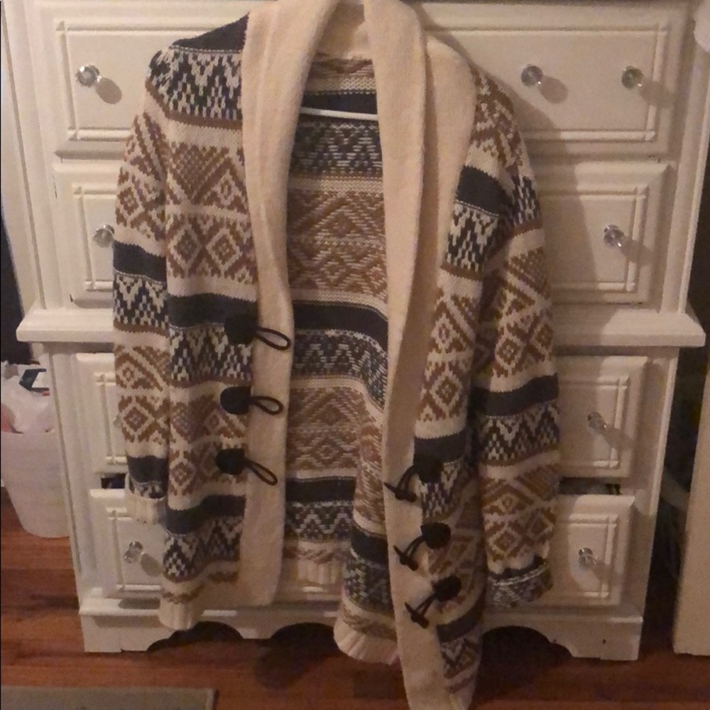 Aztec print sweater